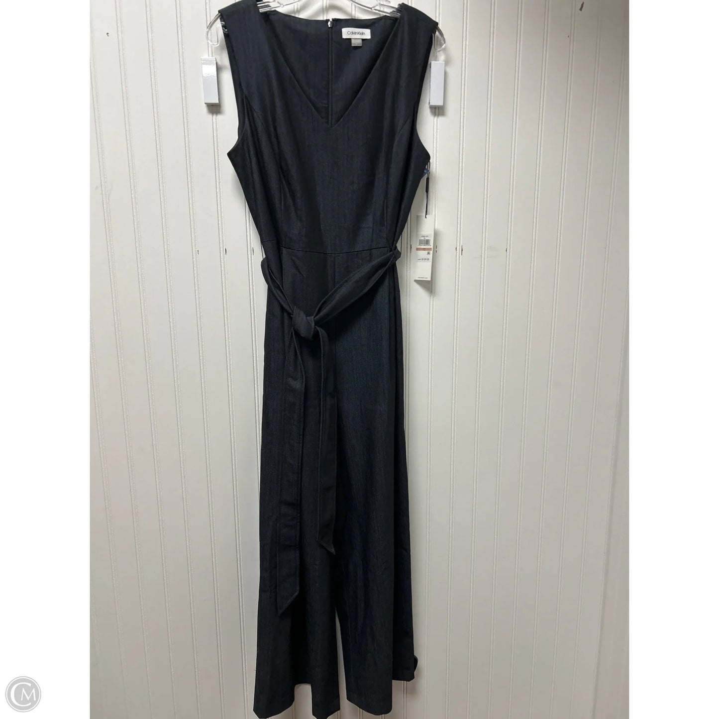Jumpsuit By Calvin Klein In Blue Denim, Size: 12