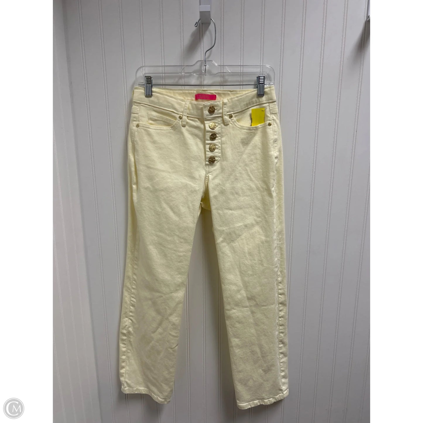 Jeans Designer By Lilly Pulitzer In Yellow, Size: 6