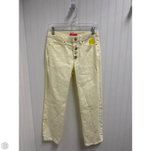 Jeans Designer By Lilly Pulitzer In Yellow, Size: 6