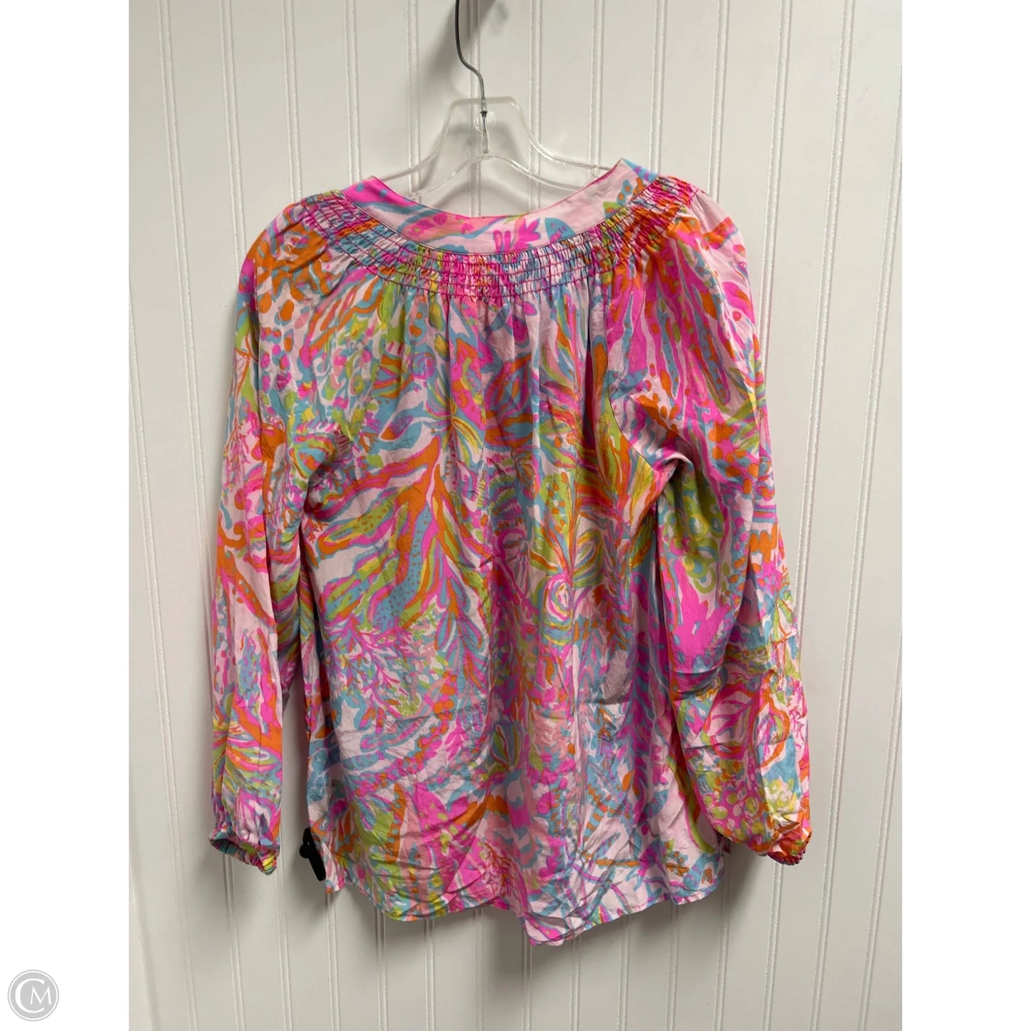 Top Long Sleeve Designer By Lilly Pulitzer In Multi-colored, Size: M
