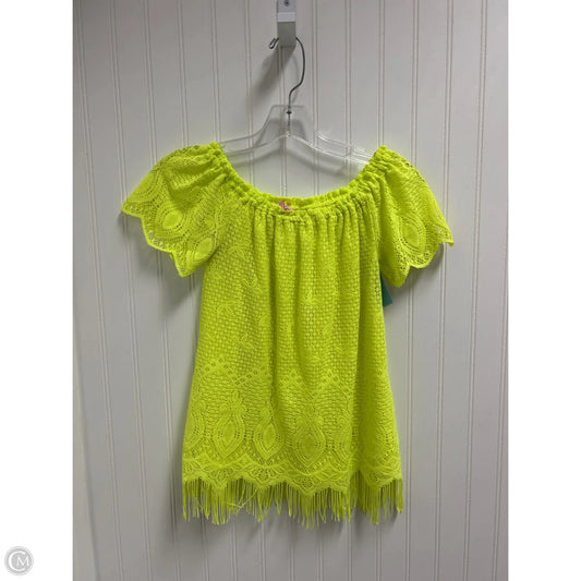 Top Sleeveless Designer By Lilly Pulitzer In Yellow, Size: Xs