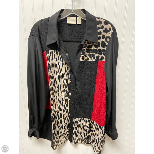 Top Long Sleeve By Chicos In Animal Print, Size: Xl