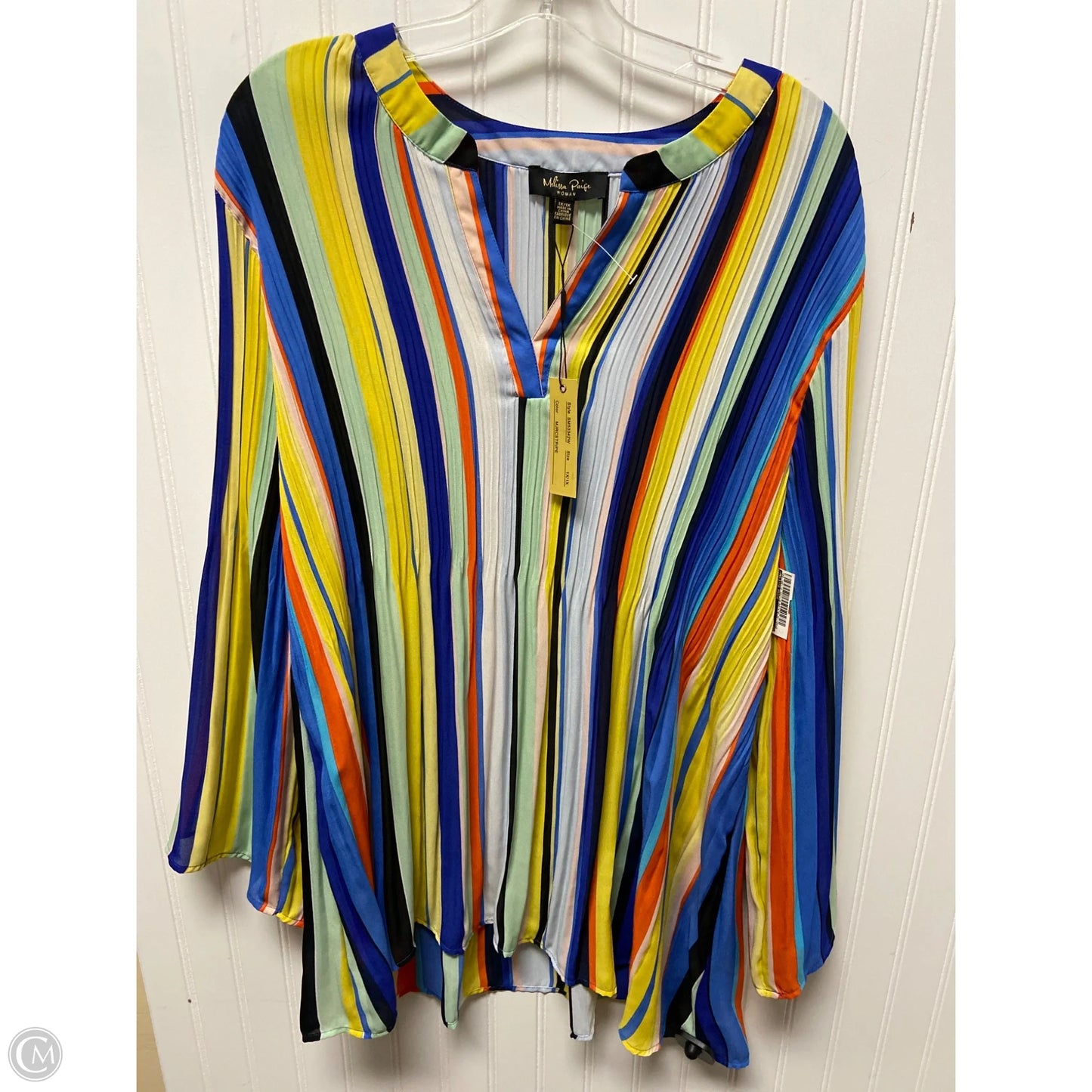 Top Long Sleeve By Melissa Paige In Multi-colored, Size: 1x