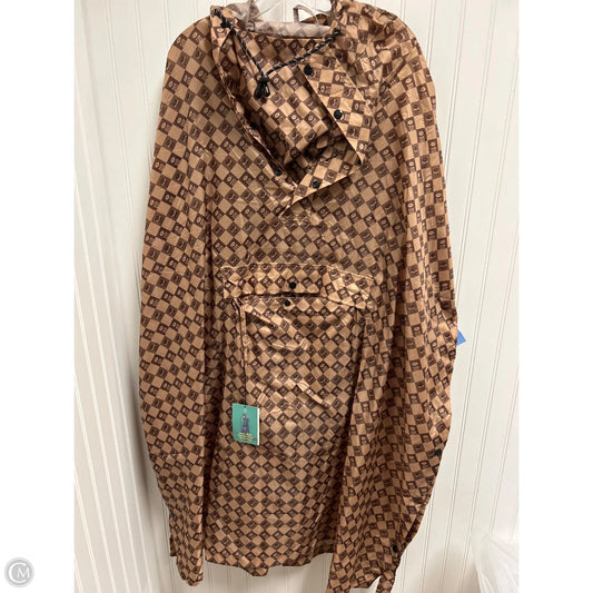 Coat Raincoat By Clothes Mentor In Brown, Size: Osfm