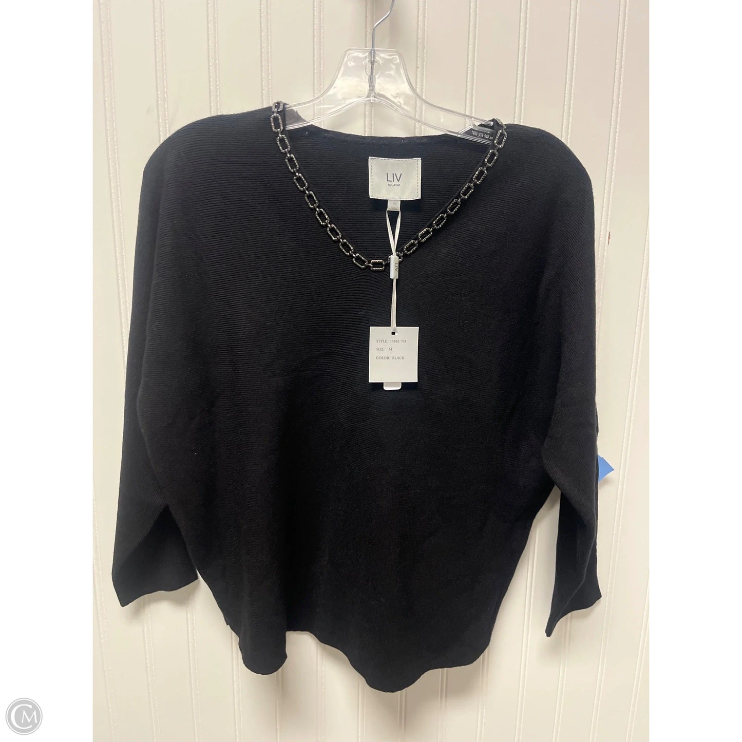 Sweater By Clothes Mentor In Black, Size: M