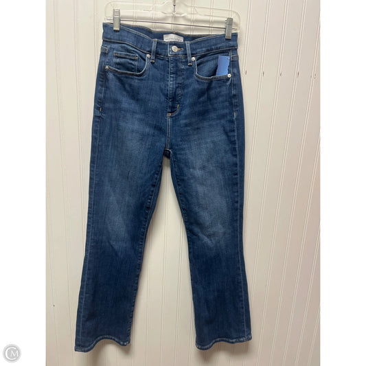 Jeans Boot Cut By Loft In Blue Denim, Size: 4
