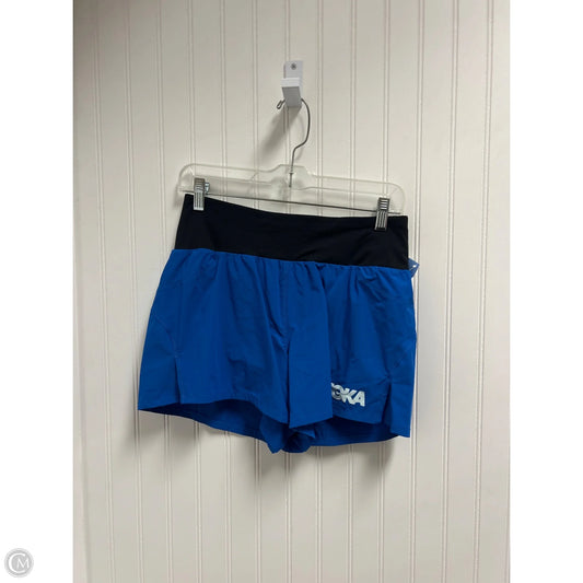 Athletic Shorts By Hoka In Blue, Size: M