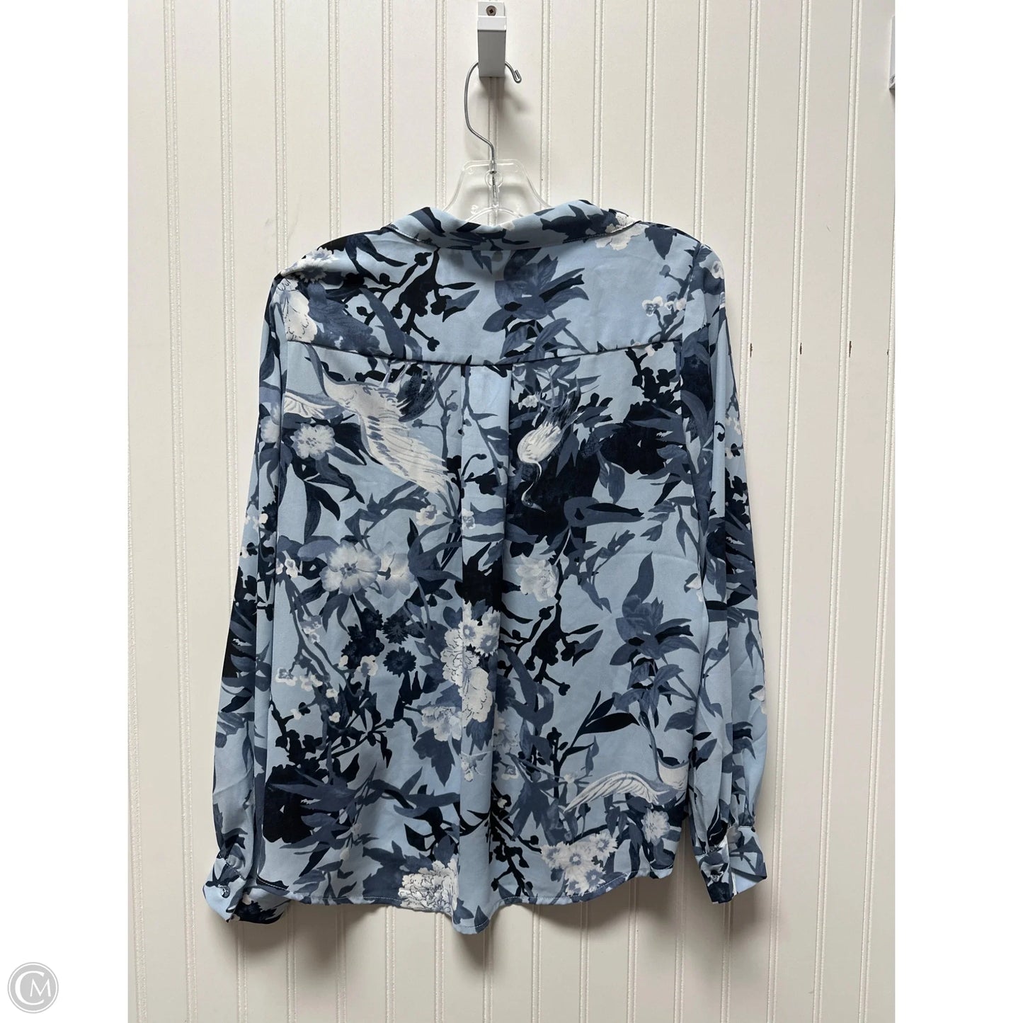 Top Long Sleeve By Philosophy In Blue, Size: M