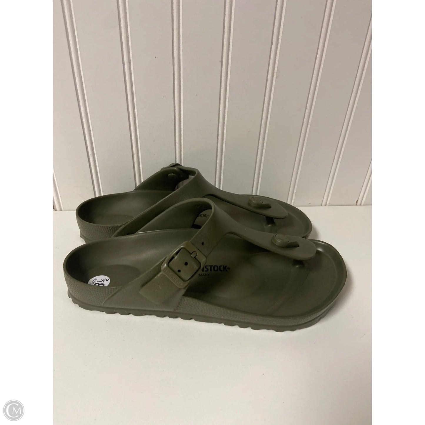 Sandals Flip Flops By Birkenstock In Green, Size: 8.5