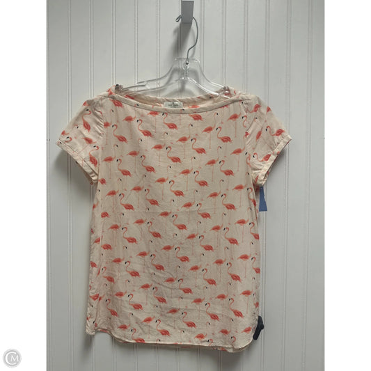 Top Short Sleeve Designer By Kate Spade In Peach, Size: Xs