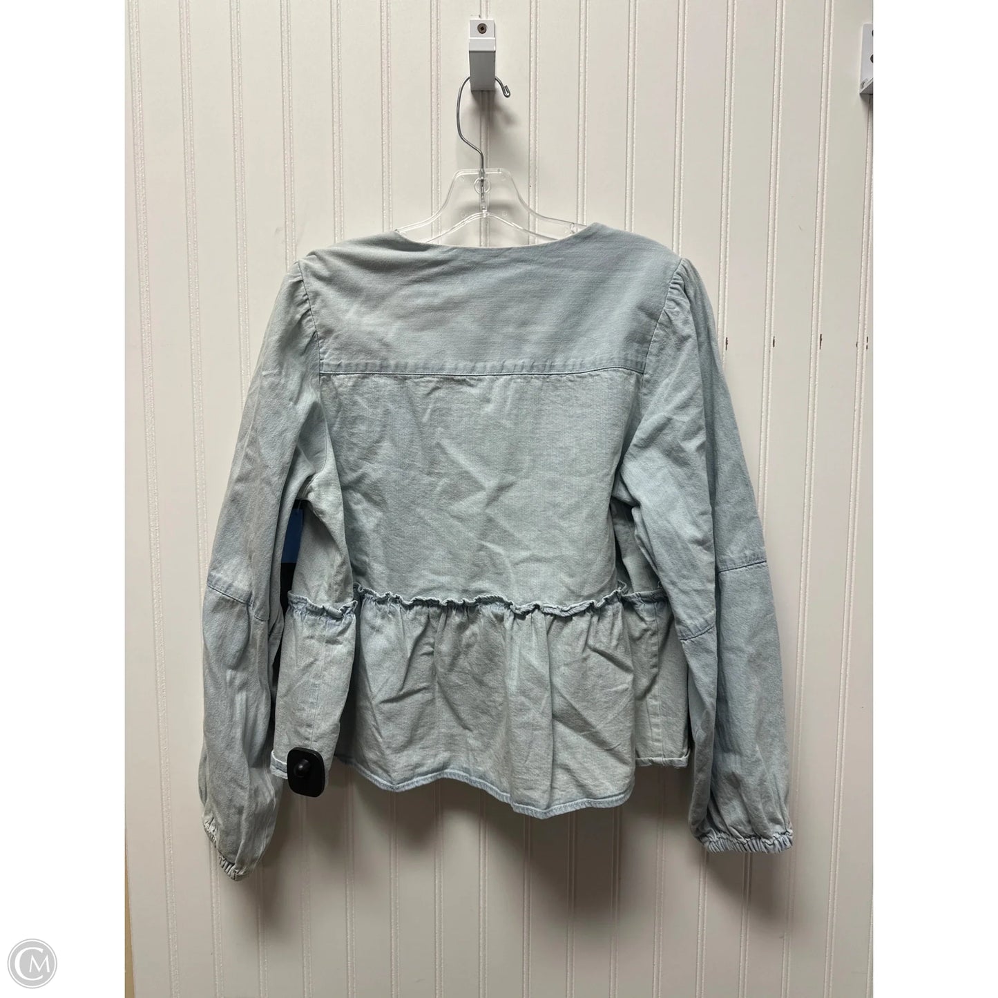 Jacket Denim By Velvet Heart In Blue Denim, Size: L