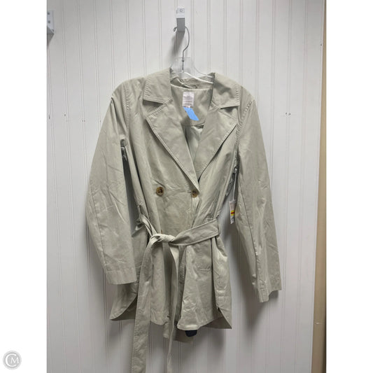 Coat Trench Coat By Lc Lauren Conrad In Green, Size: M