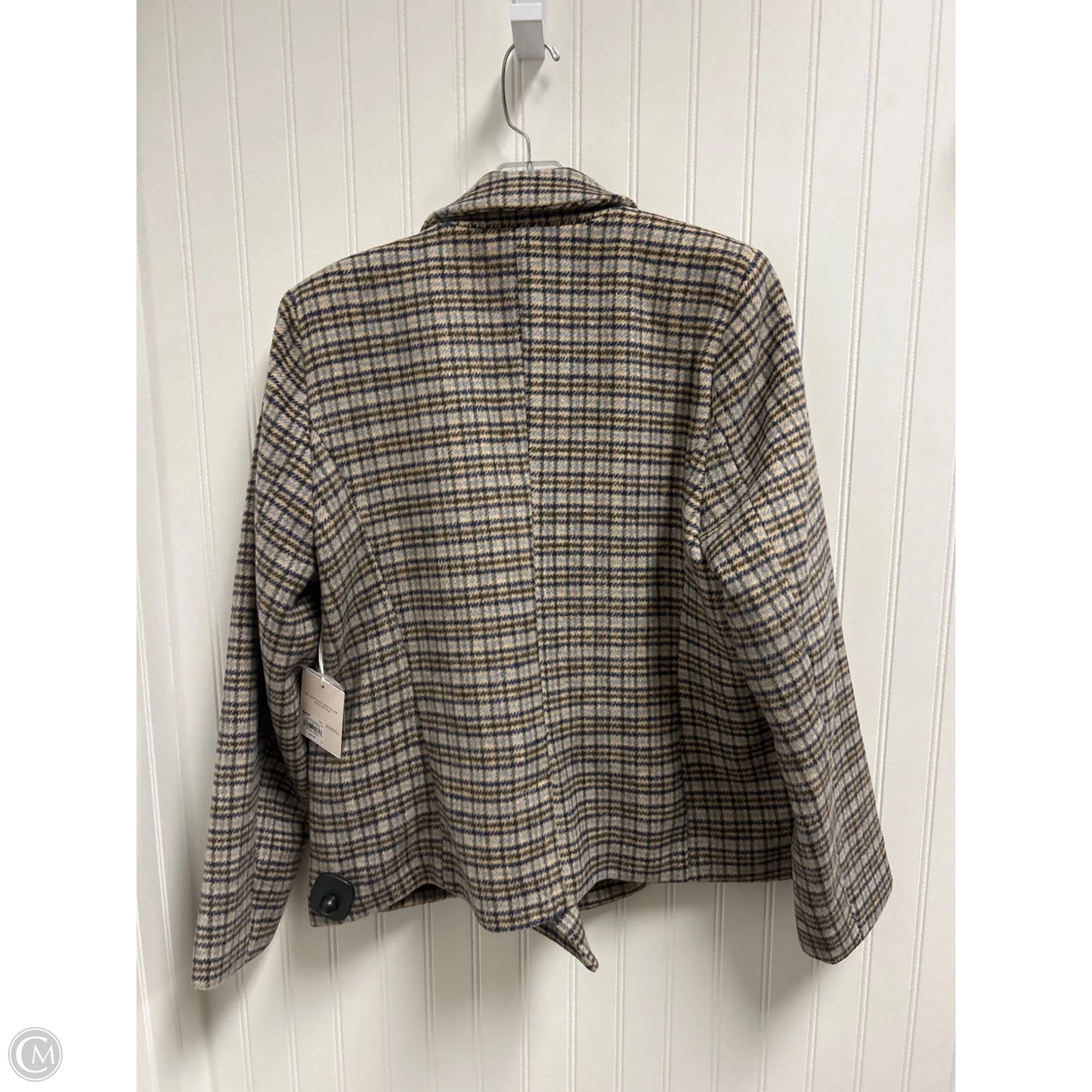 Blazer By Lc Lauren Conrad In Plaid Pattern, Size: L