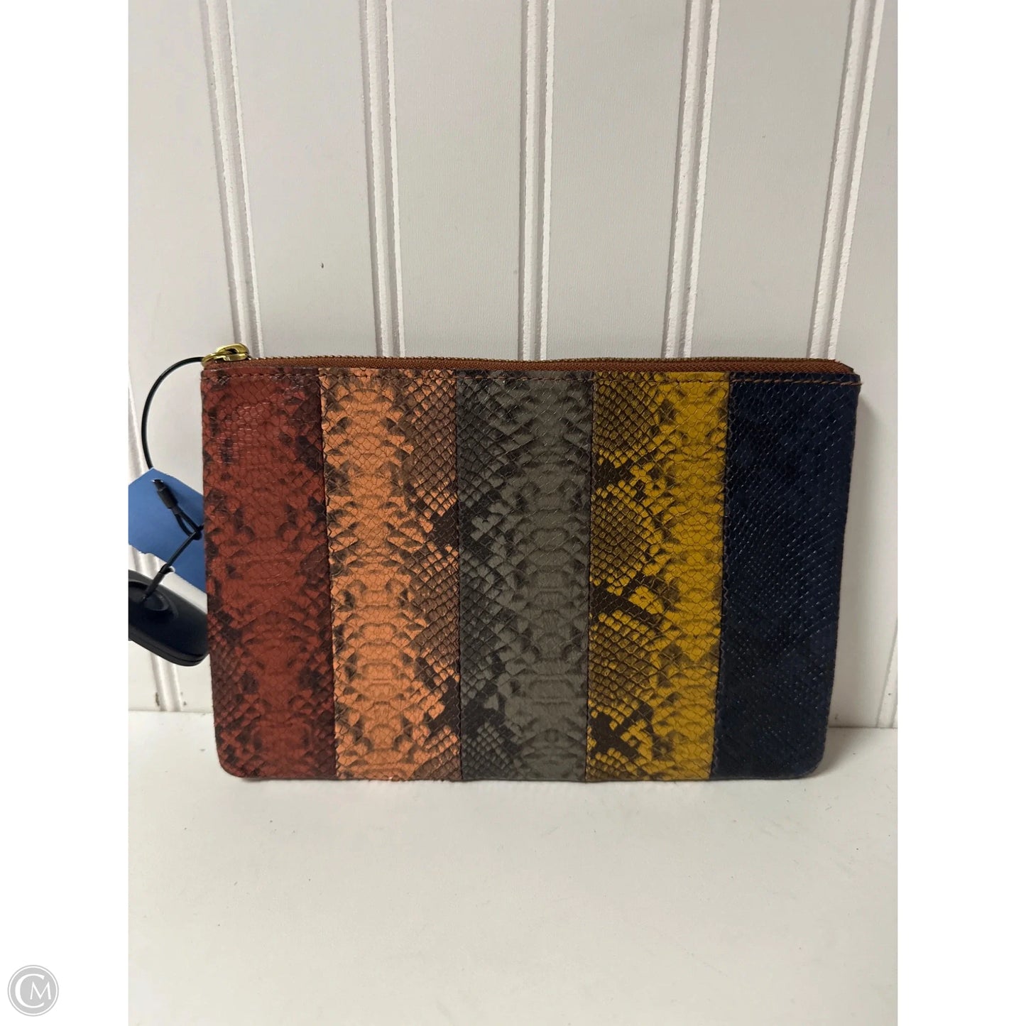 Clutch Leather By Madewell, Size: Small