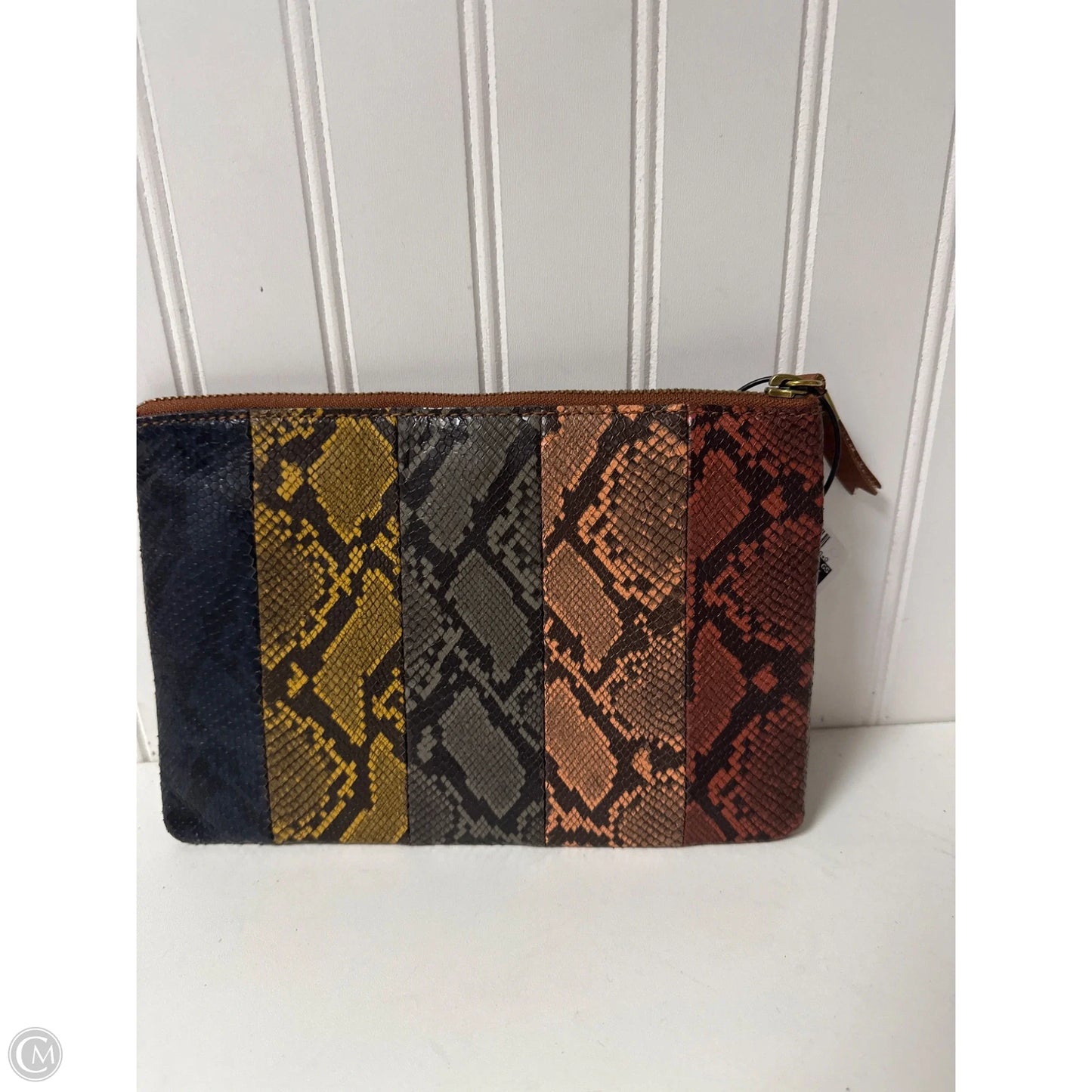 Clutch Leather By Madewell, Size: Small