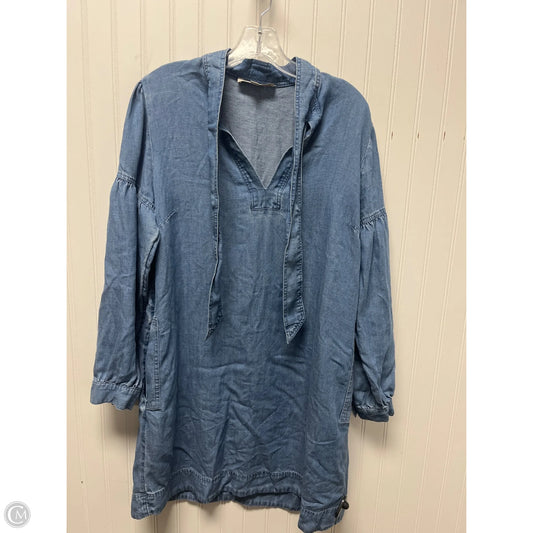 Dress Casual Short By Loft In Blue Denim, Size: M