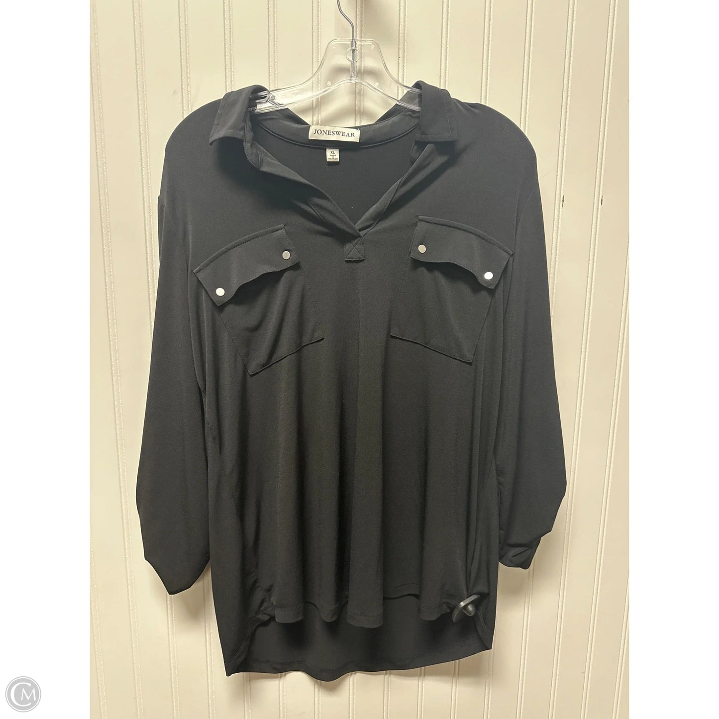 Top Long Sleeve By Jones Wear In Black, Size: Xl