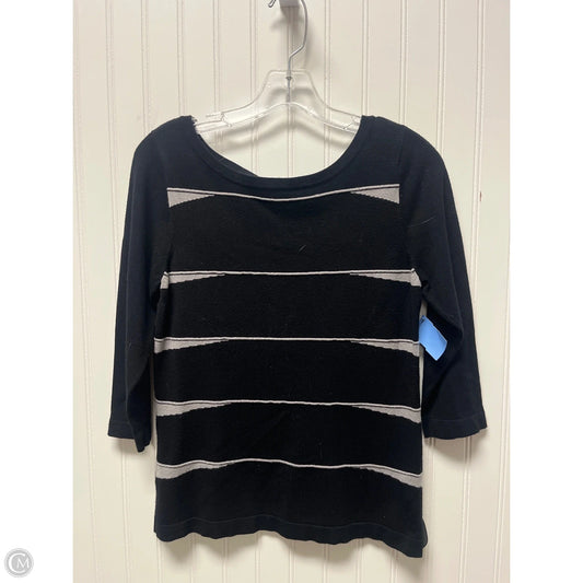 Sweater By Clothes Mentor In Black & Grey, Size: M