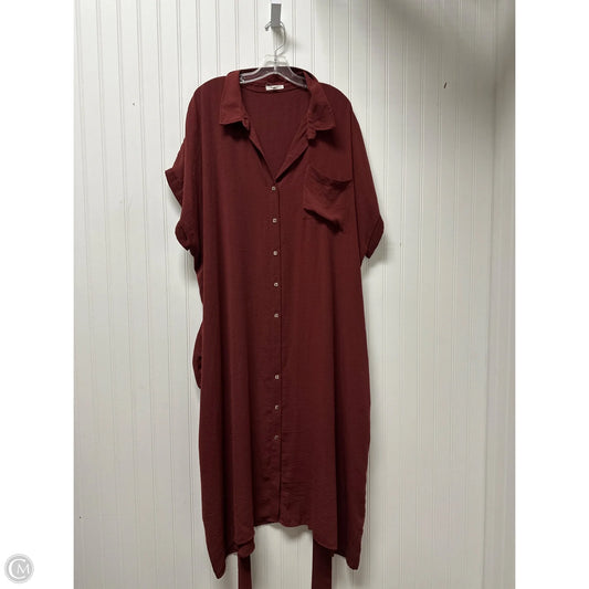 Dress Casual Maxi By Maurices In Red, Size: 4x