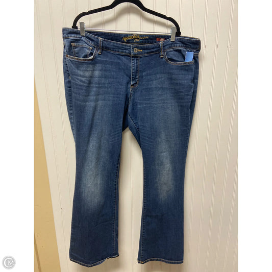 Jeans Boot Cut By Arizona In Blue Denim, Size: 18