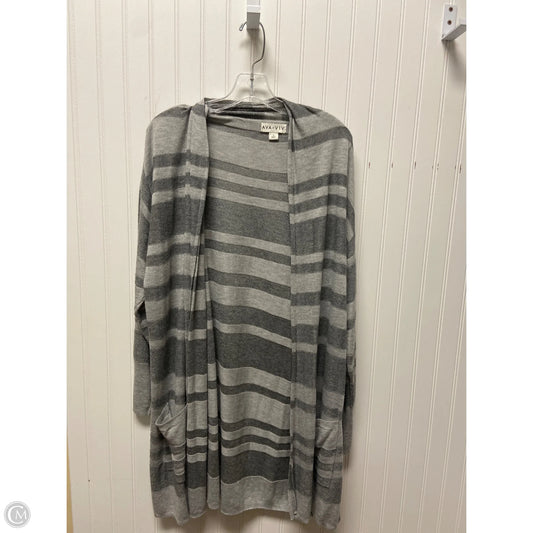 Cardigan By Ava & Viv In Grey, Size: 1x