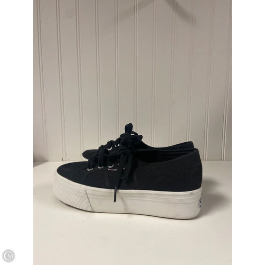 Shoes Sneakers By Superga In Black, Size: 6.5