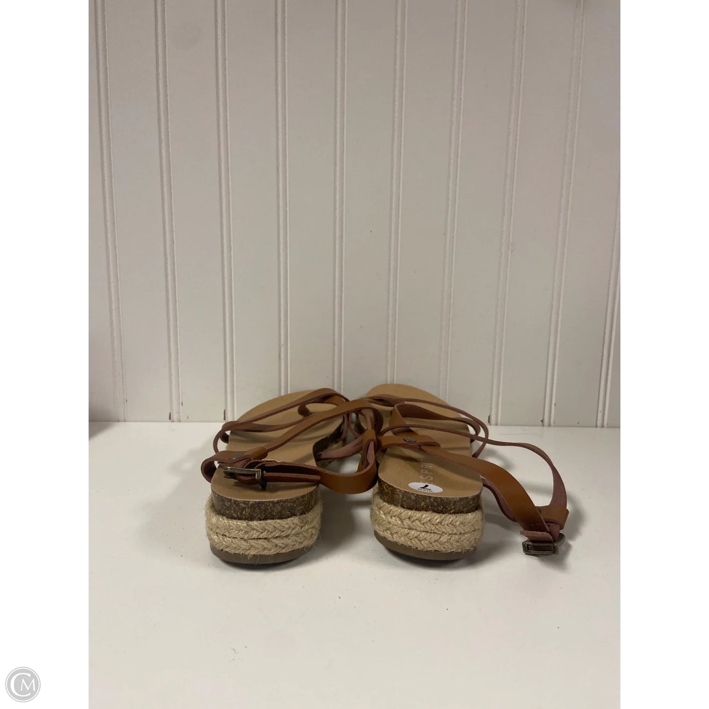 Sandals Flats By Esprit In Brown, Size: 7