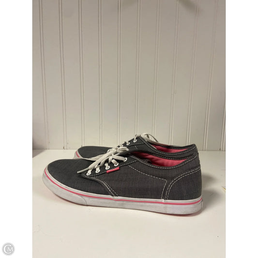 Shoes Sneakers By Vans In Grey & Pink, Size: 7.5
