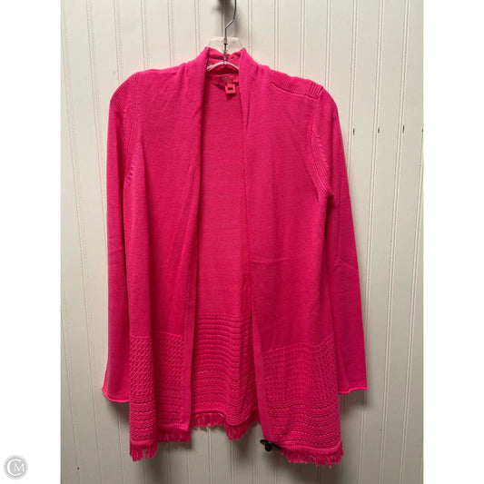 Sweater Cardigan Designer By Lilly Pulitzer In Pink, Size: S