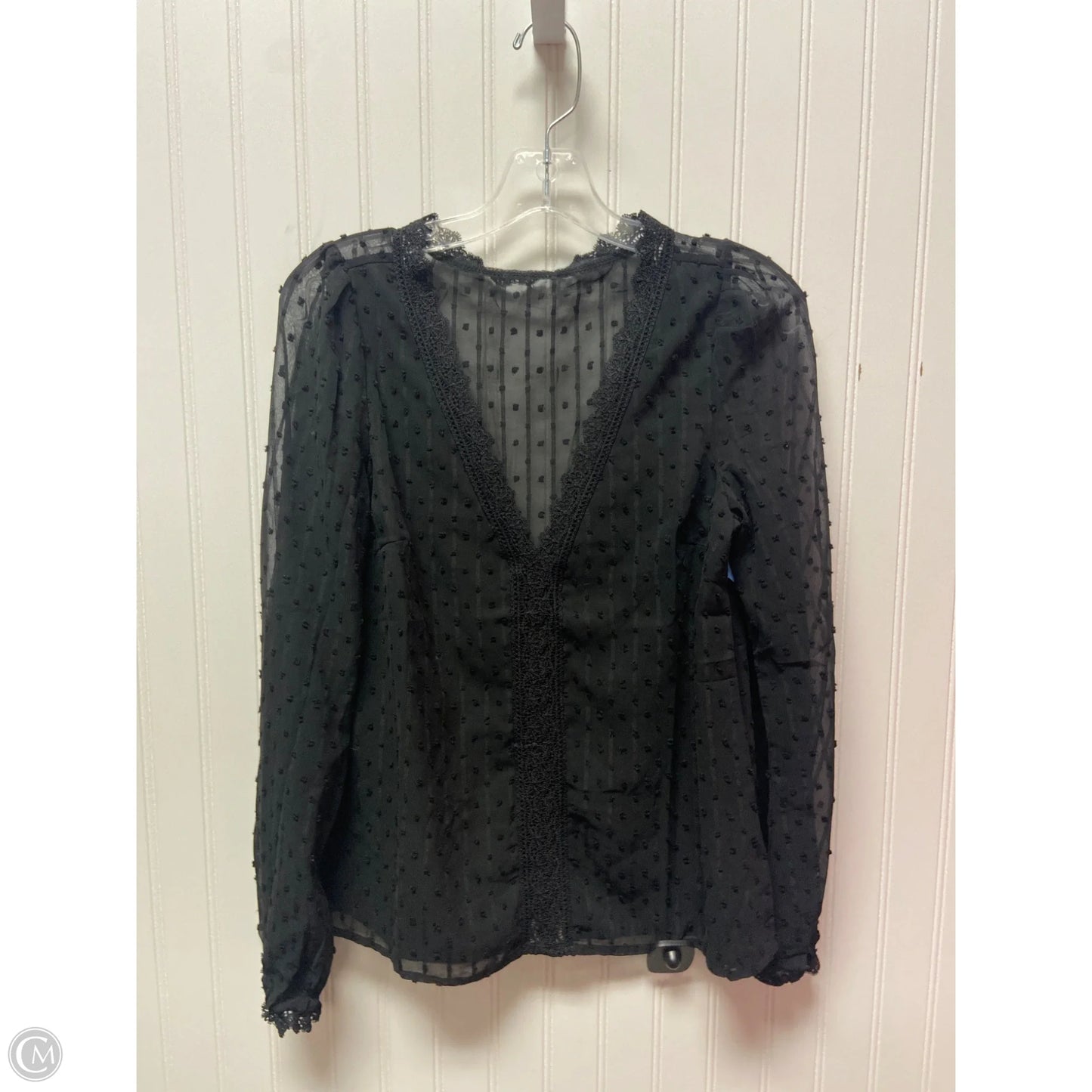 Top Long Sleeve By Shein In Black, Size: Xs