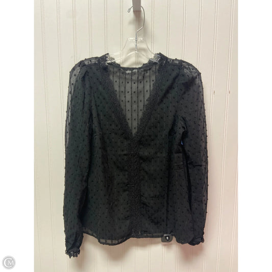 Top Long Sleeve By Shein In Black, Size: Xs