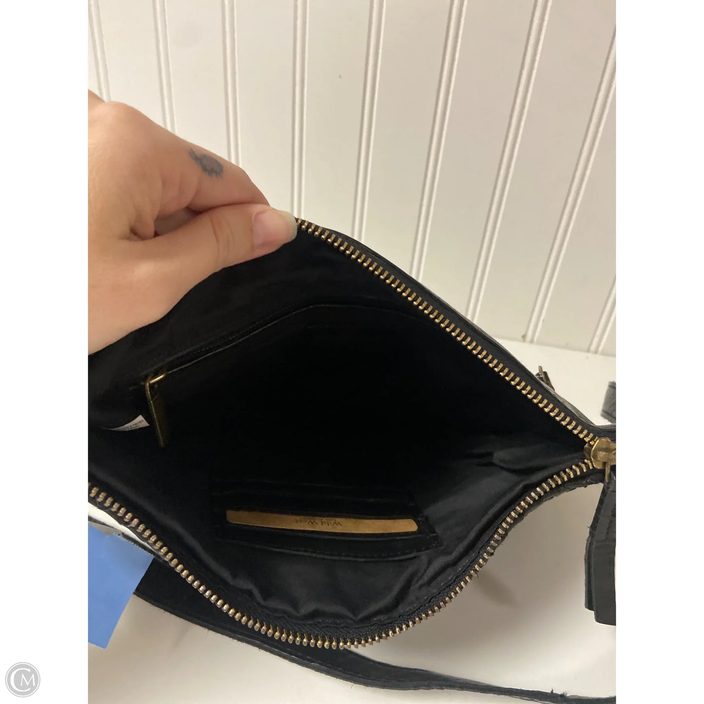 Handbag Leather By Cmb, Size: Medium