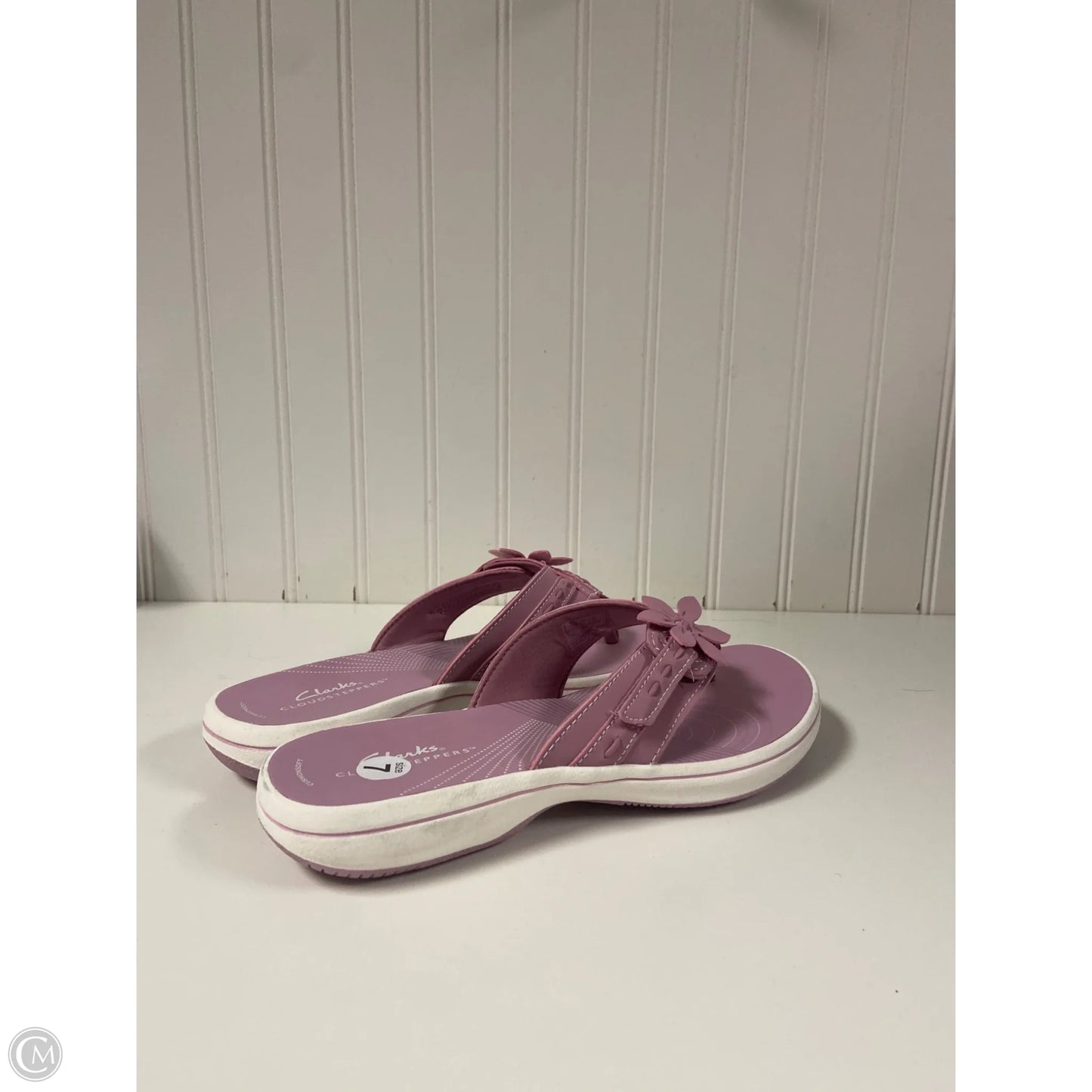 Sandals Flats By Clarks In Pink, Size: 7