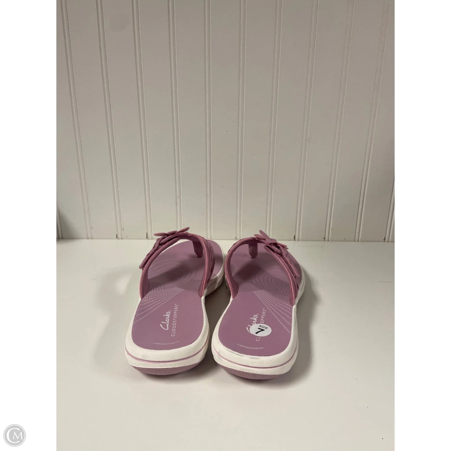 Sandals Flats By Clarks In Pink, Size: 7