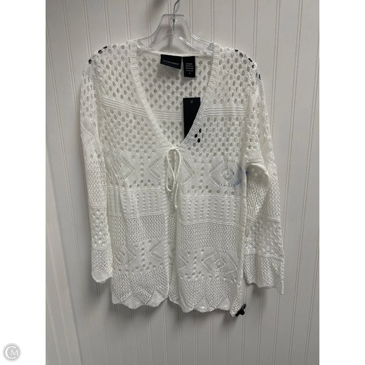 Cardigan By Clothes Mentor In White, Size: S