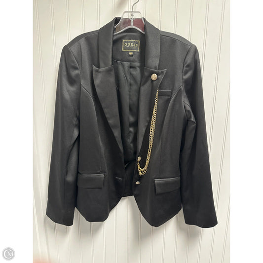 Blazer By Guess In Black & Gold, Size: M