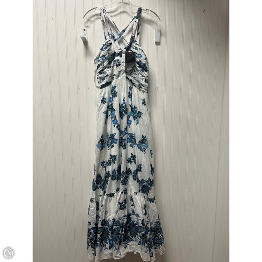 Dress Casual Maxi By White House Black Market In Blue & White, Size: Xs