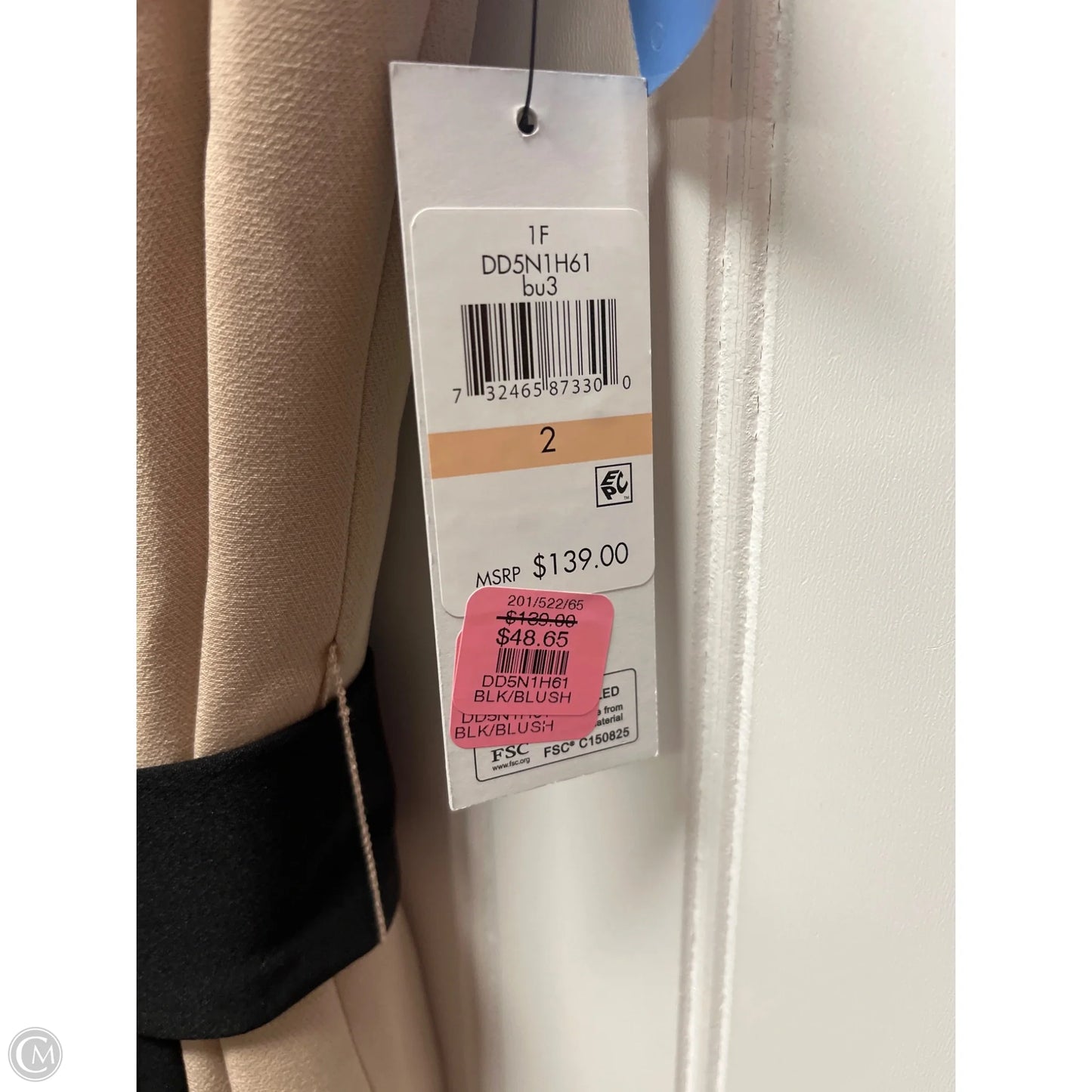 Dress Casual Midi By Dkny In Black & Cream, Size: Xs