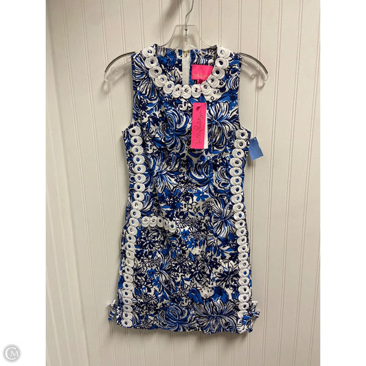 Dress Designer By Lilly Pulitzer In Blue & White, Size: Xs