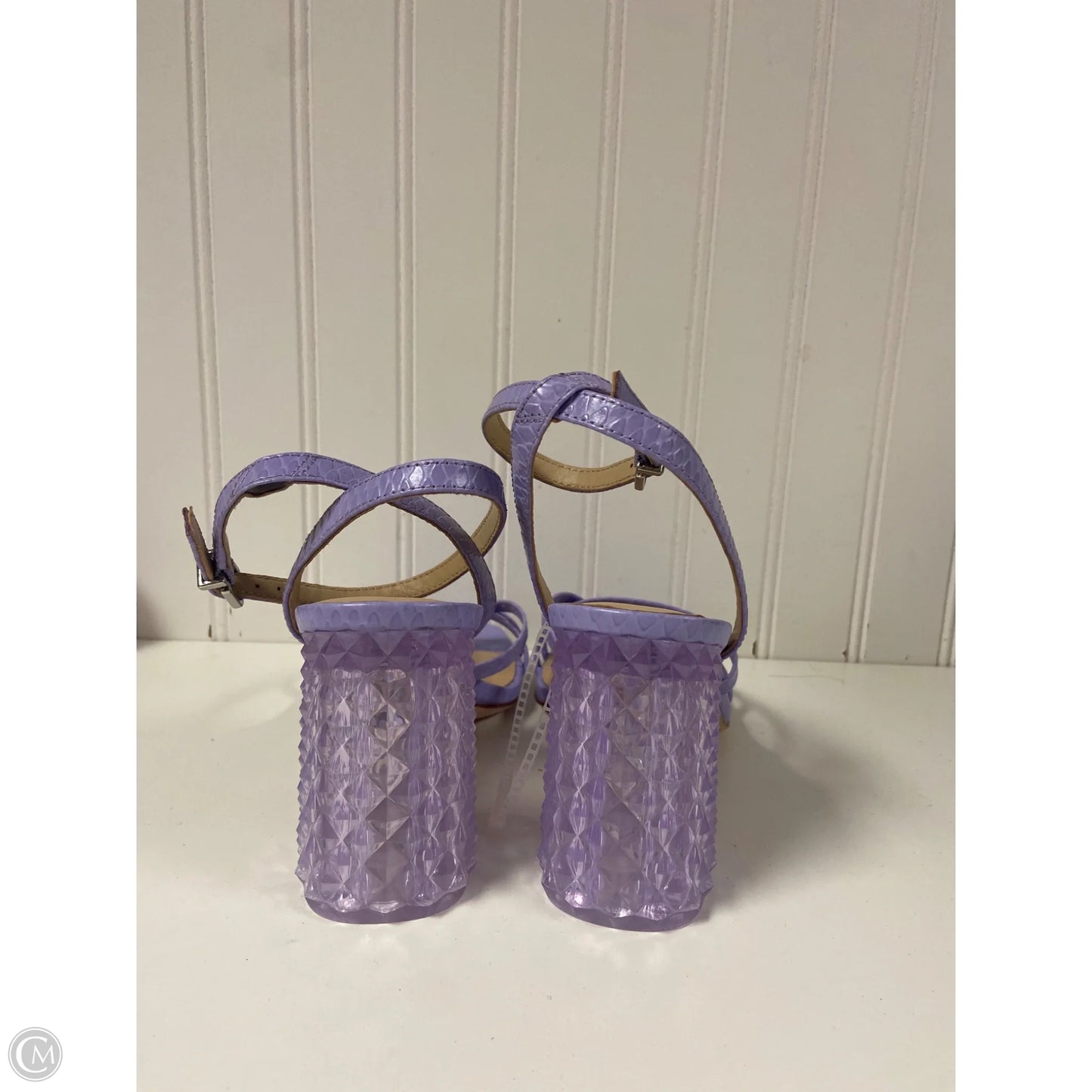 Sandals Heels Block By Antonio Melani In Purple, Size: 9