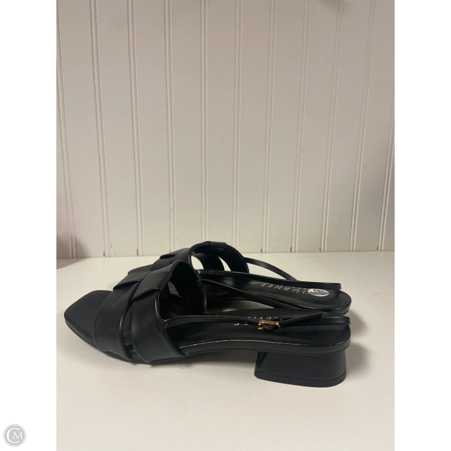 Sandals Flats By Journee In Black, Size: 8.5