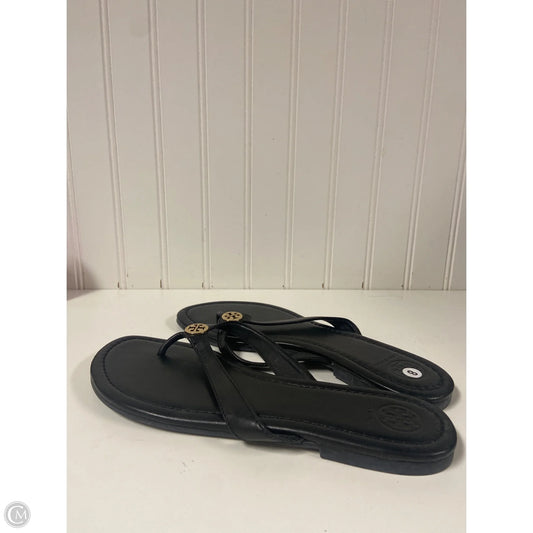 Sandals Designer By Tory Burch In Black, Size: 8