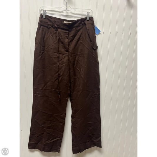 Pants Linen By Loft In Brown, Size: 10p