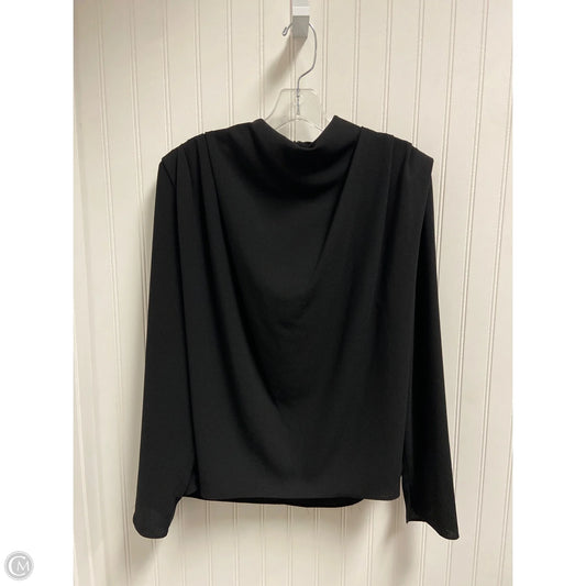 Top Long Sleeve By Zara In Black, Size: M