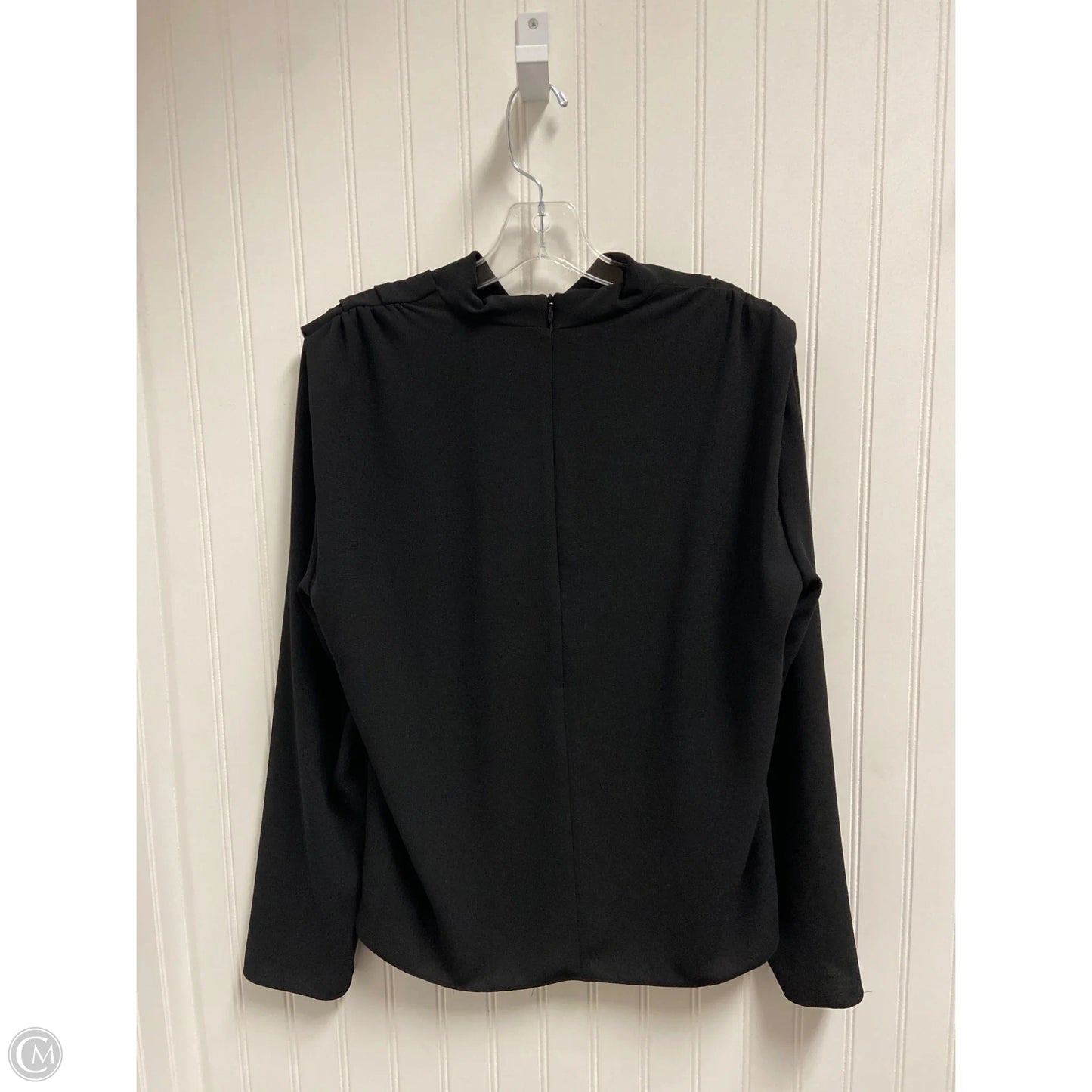 Top Long Sleeve By Zara In Black, Size: M