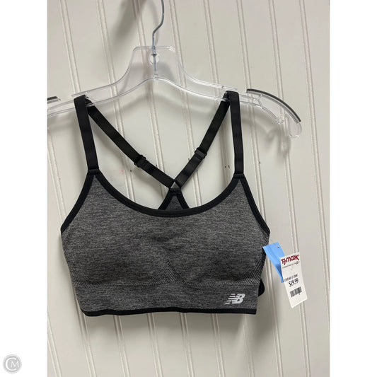 Athletic Bra By New Balance In Grey, Size: M