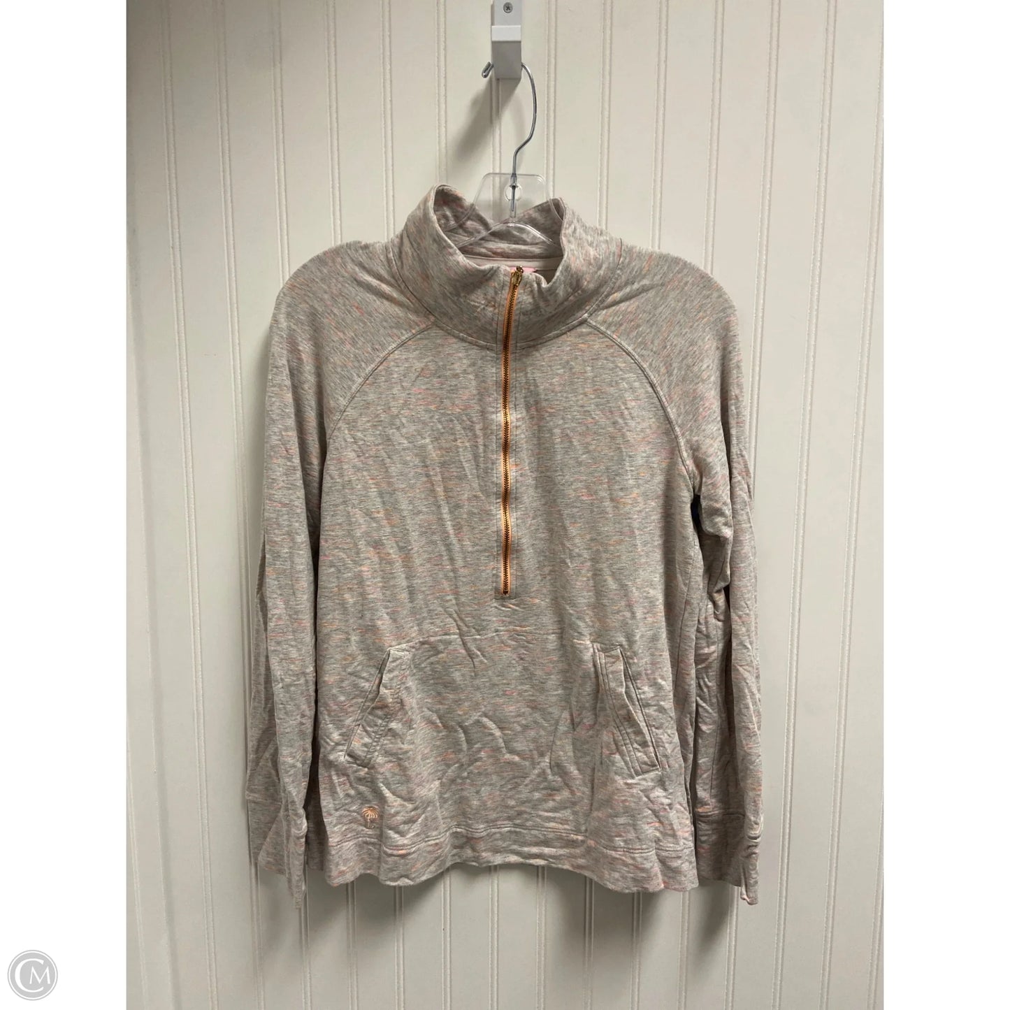 Jacket Designer By Lilly Pulitzer In Grey & Orange, Size: M