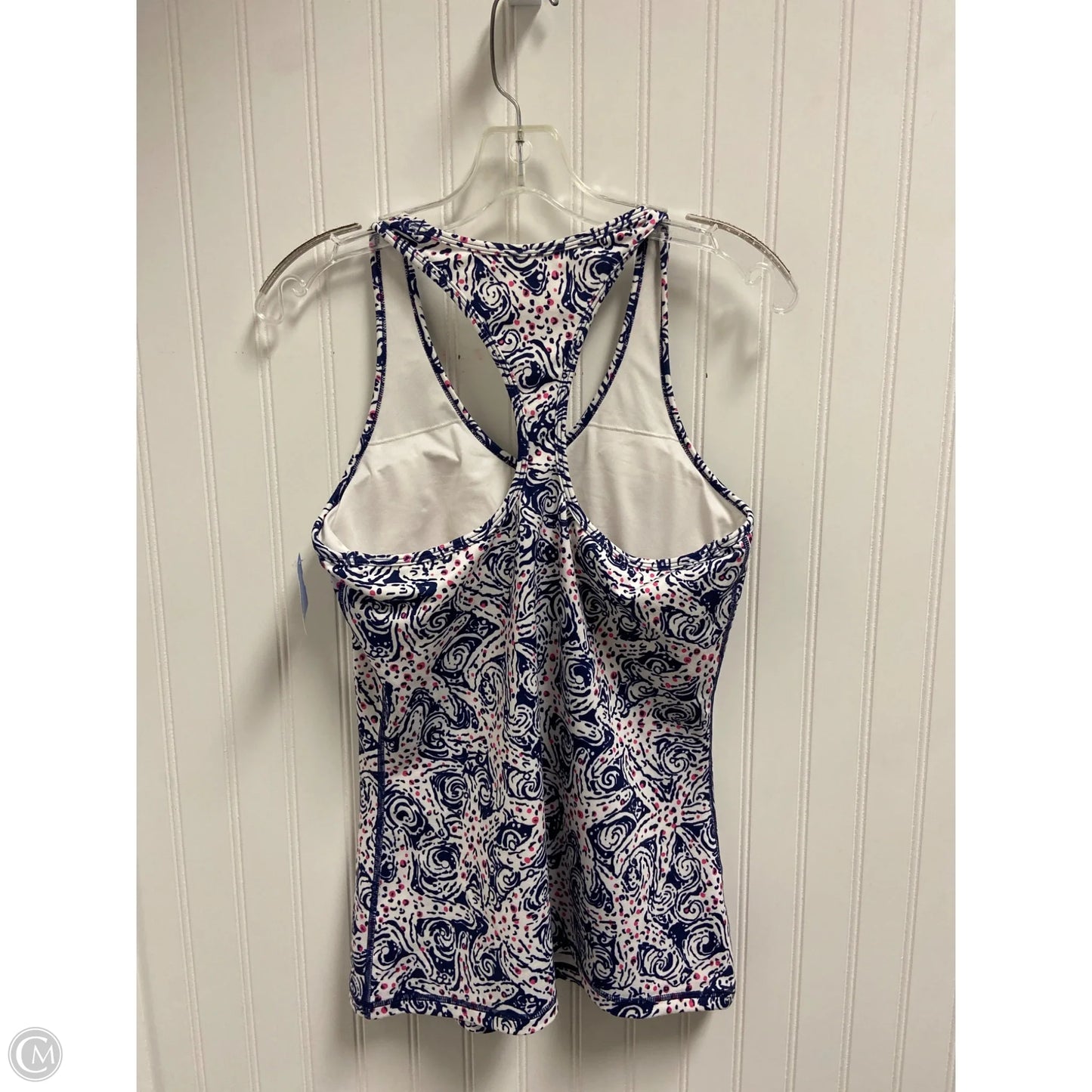 Tank Top Designer By Lilly Pulitzer In Blue & White, Size: L