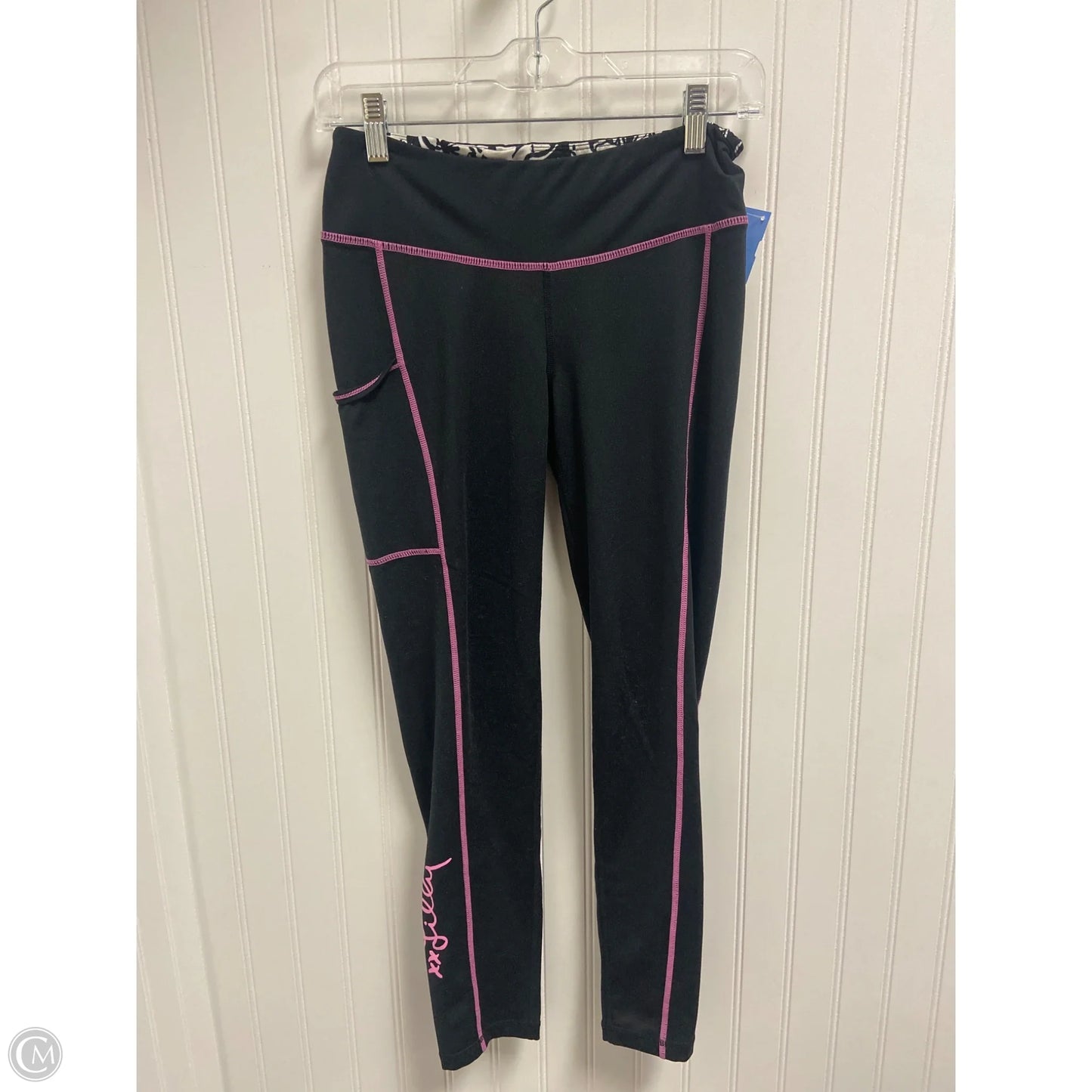 Pants Designer By Lilly Pulitzer In Black & Pink, Size: M