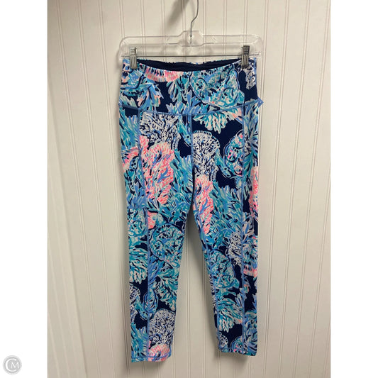 Pants Designer By Lilly Pulitzer In Blue & Pink, Size: M